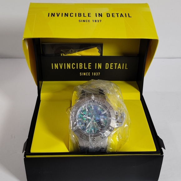Invicta NWT 50mm Subaqua Noma III Swiss Movement Abalone Dial Watch - Picture 5 of 10